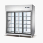 Upright Showcase With Two Sides Sides Glass Doors