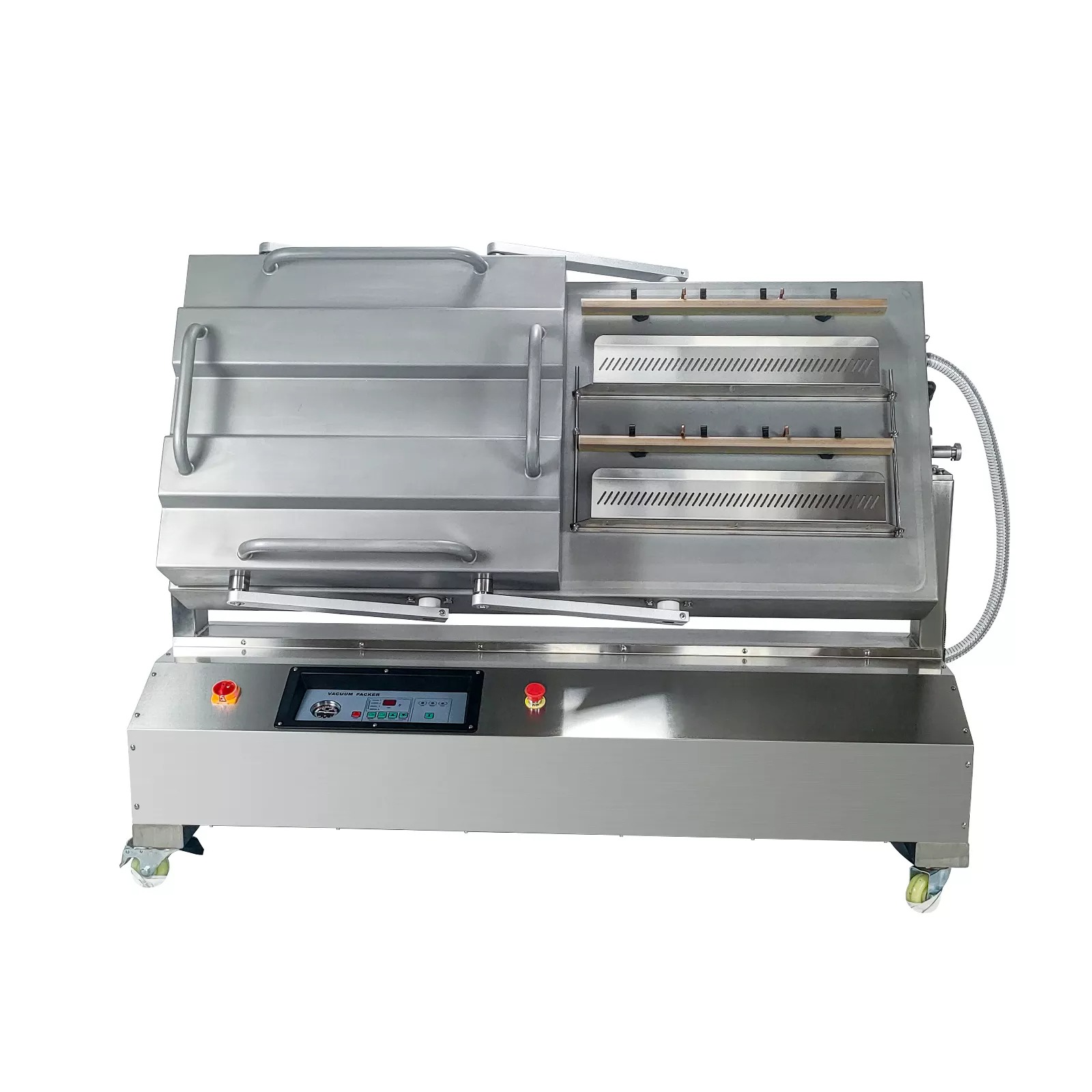 DZQ-600/2SAT Rotating Vacuum Chamber Double Chamber Liquid Vacuum Packing Machine Vertical Flip Over For Package Adjustable