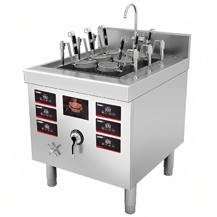 6 Holes Automatic Lifting Induction Ramen Cooker LT-ZMVI-E112