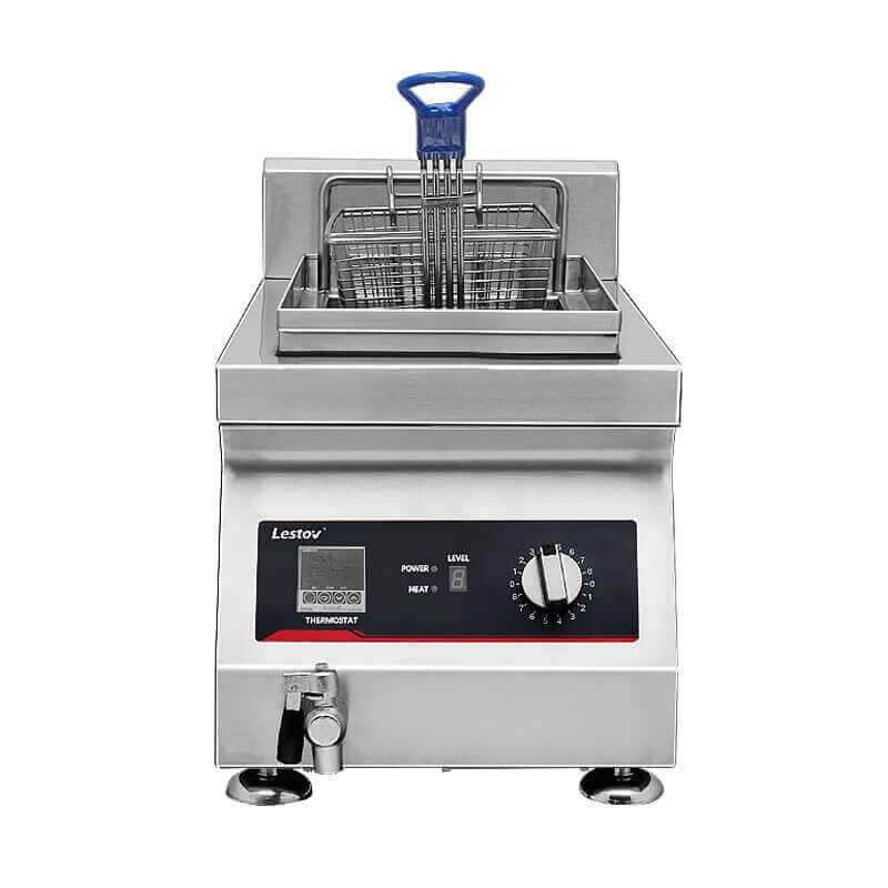 Single Tank Restaurant Tabletop Induction Deep Fryer with Thermostatic 8L LT-TZL-D135